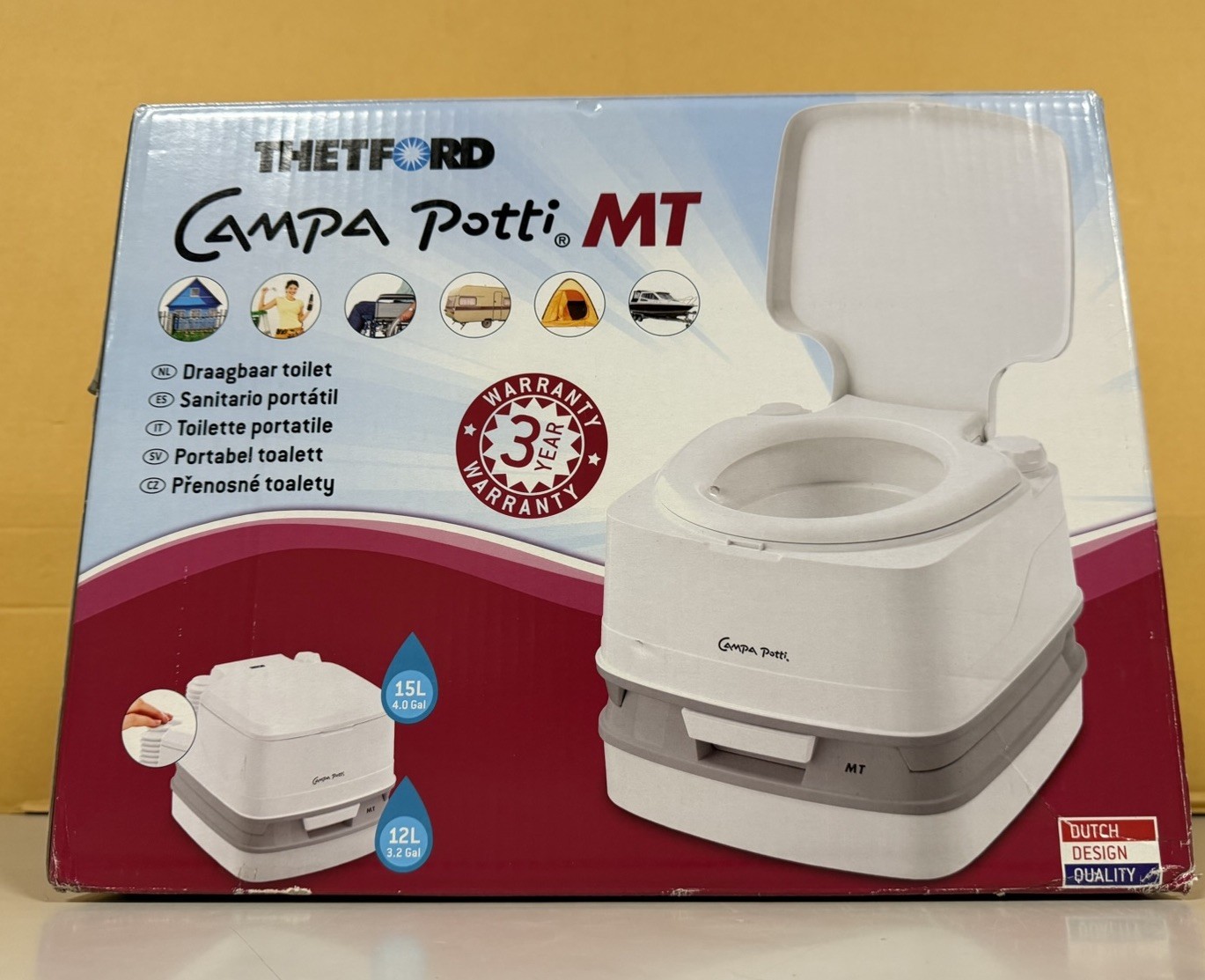 Thetford 92874 Campa Chem Campa-Potti MT, Free Fast Shipping