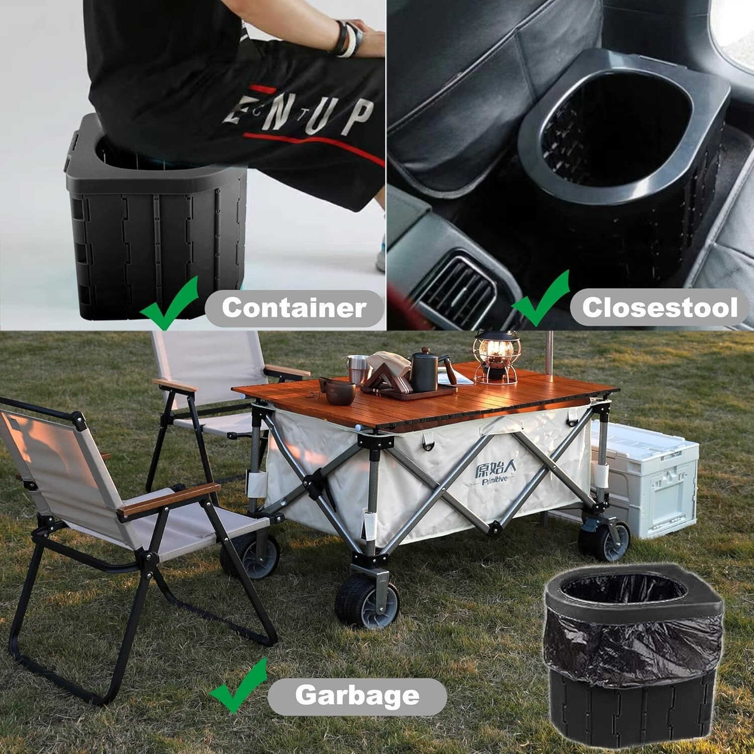 Camping Toilet Mobile Toilet Separating Toilet Portable Foldable Toilet Camping Hiking