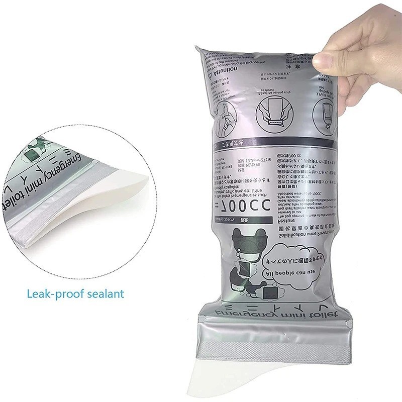 1. SEAMETAL 4Pcs 700ml Car Emergency Urine Bags Travel Portable Toilet Bag