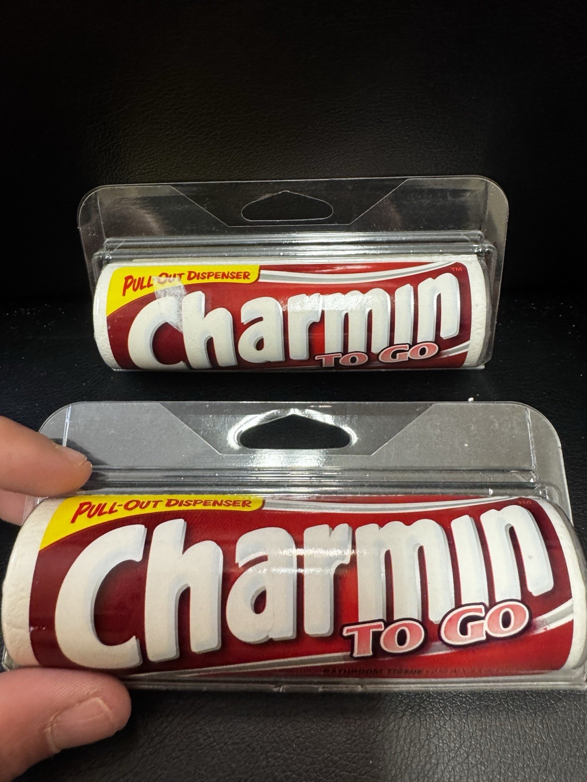 2 Pack Of Vtg Charmin To Go Toilet Paper Bath Tissue Travel Sheets 2002 NEW
