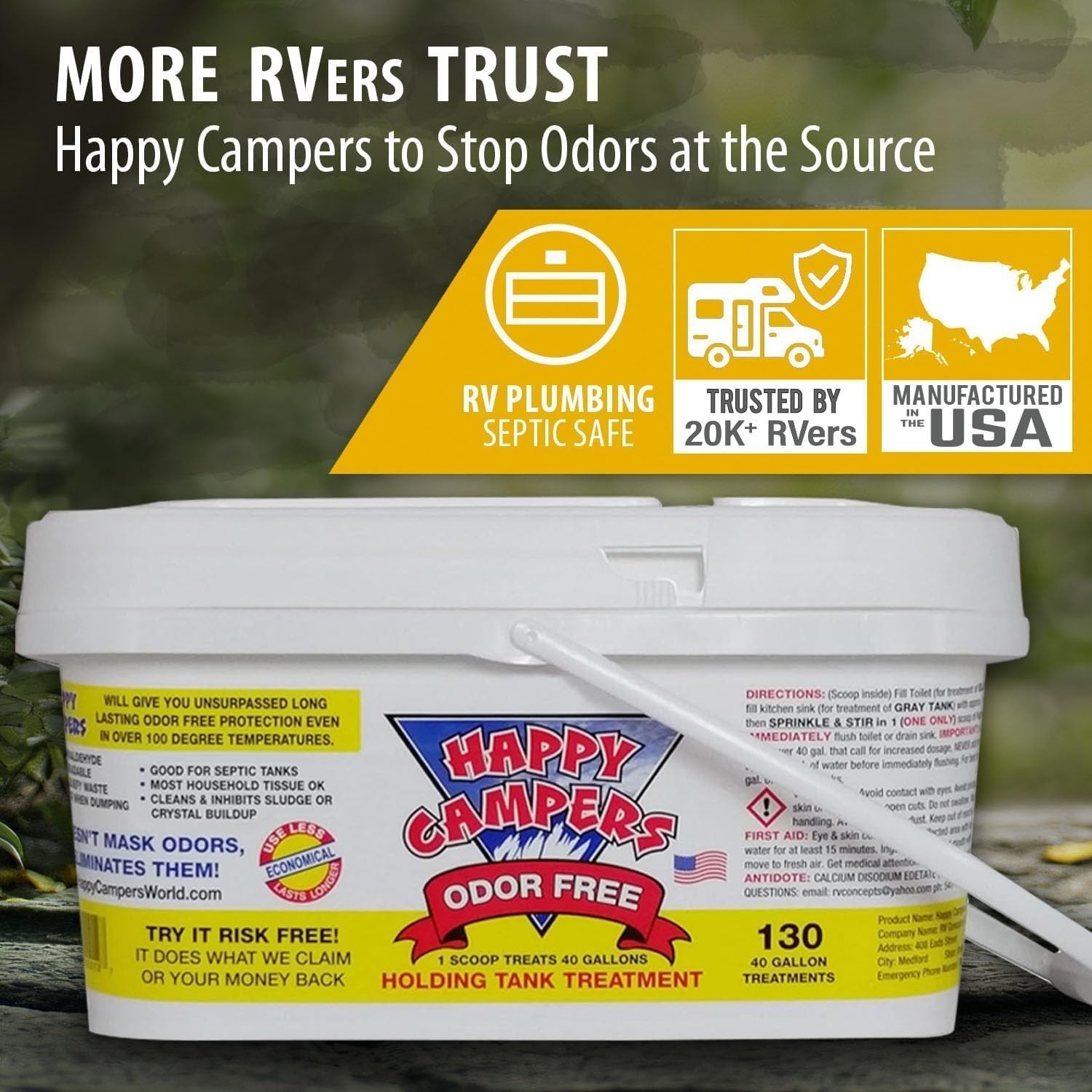 Powerful RV Toilet Treatment & Odor Control