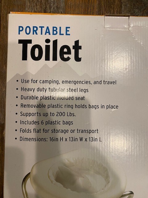 Stansport Portable Camping Toilet NEW in Box
