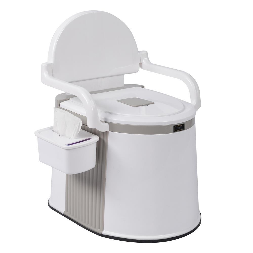 20L Camping Portable Toilet Travel Outdoor/Indoor Commode Potty +Tissue Box