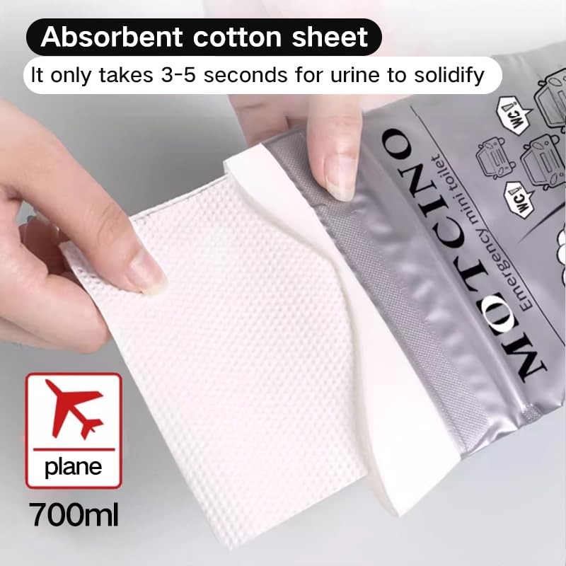 Disposable Urine Bag For Travel Mobile Emergency Toilet In Car 700 Ml Gel Urine