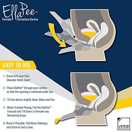 Female Urination Device Silicone Portable Funnel for Standing to Pee Camping