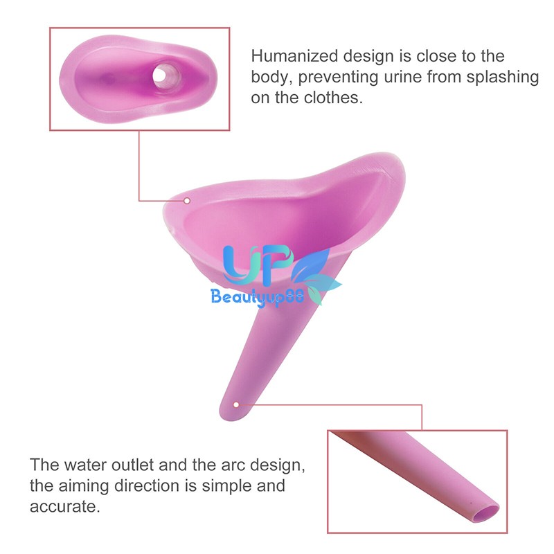 3Pcs Portable Female Ladies Urinal Funnel Camping Travel Toilet Stand Pee Device