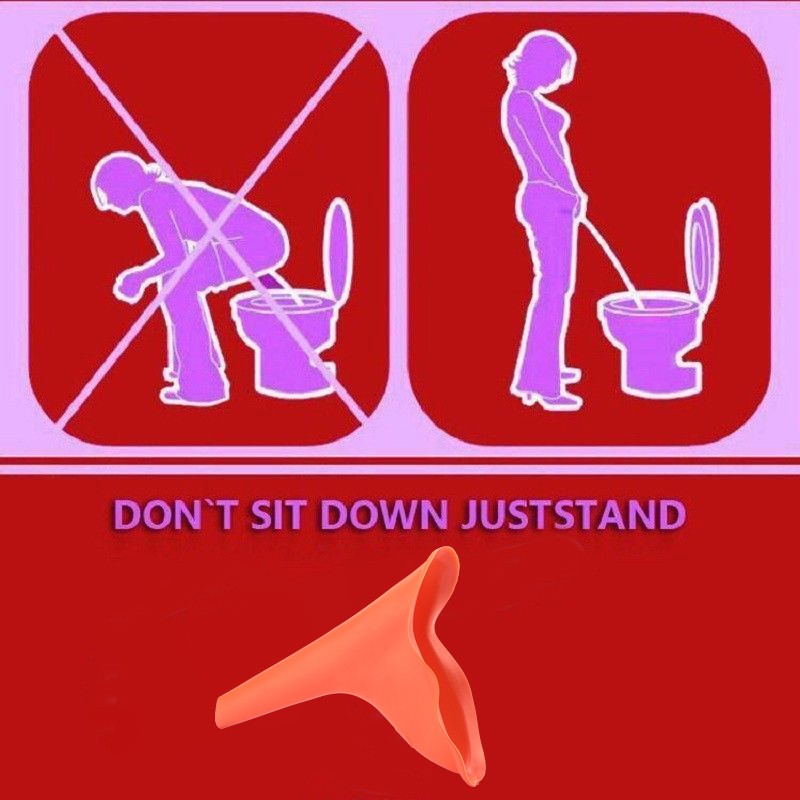 30x Women Silicone Urinal Standing Freedom Pee Funnel Travel & Outdoor Pregnant