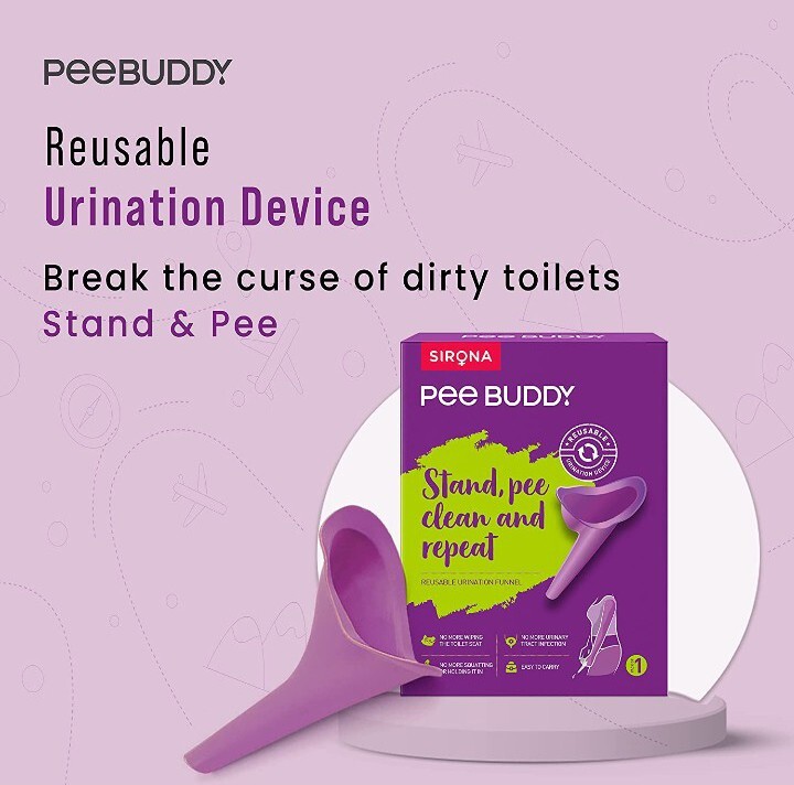 PEE BUDDY Reusable Portable Stand and Pee Urination Device for Women