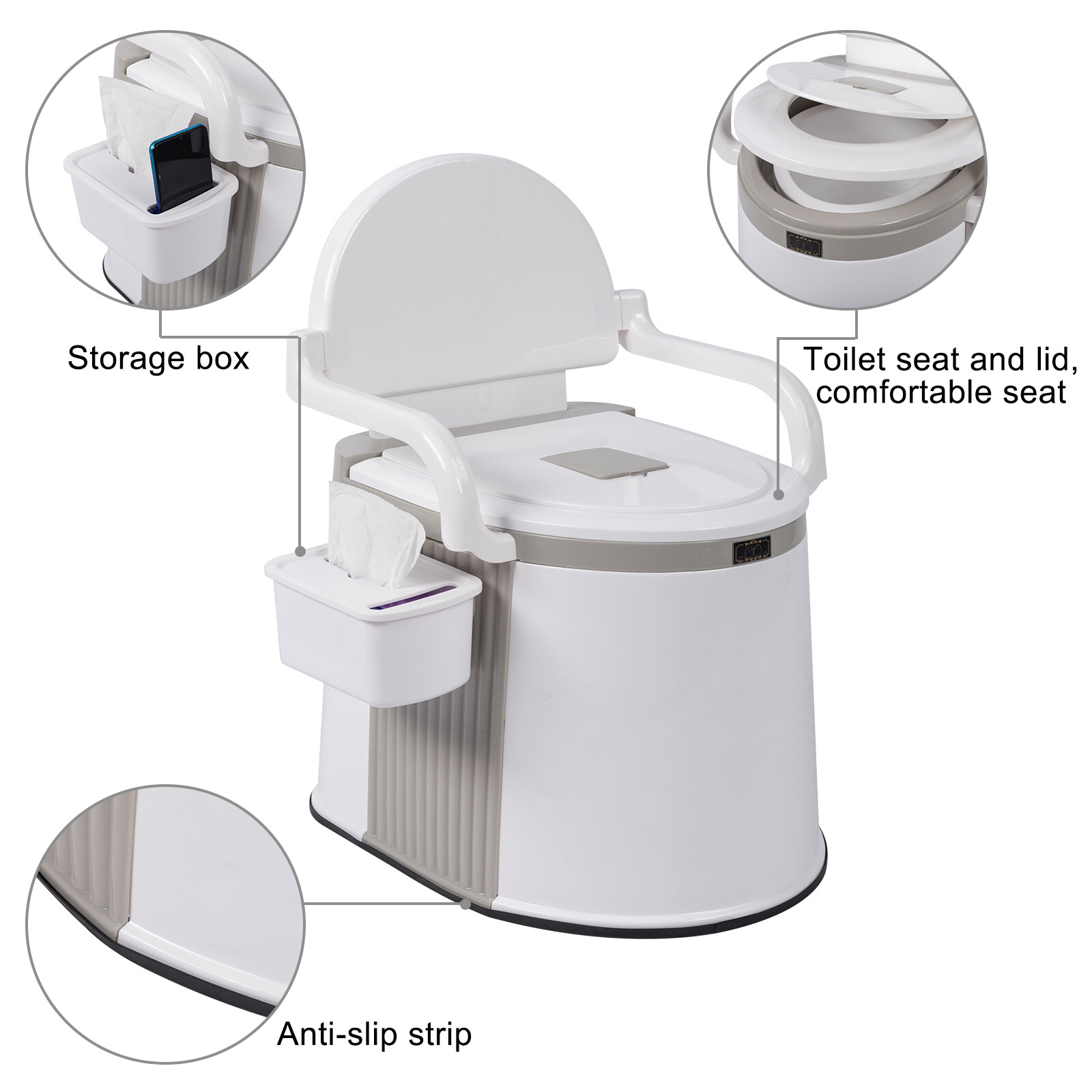 Outdoor Portable Toilet Travel Toilet for Camping Hiking Toilet Fishing Toilet