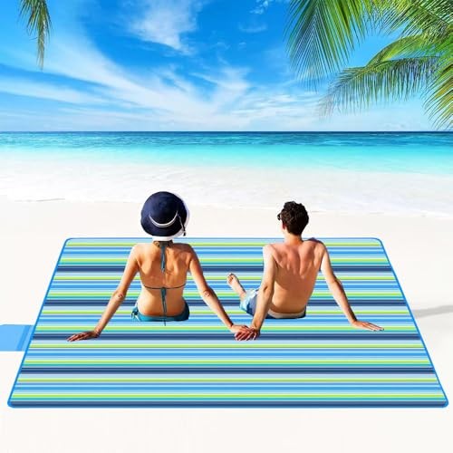 Picnic Blanket | Beach Mat| Picnic Blankets for Indoor and Outdoor, 80″ x Blue