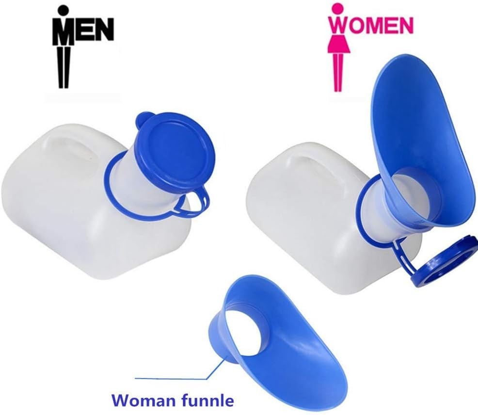 Travel-Friendly Urinal for Men & Women – Compact 32 oz with Splash-Free Lid