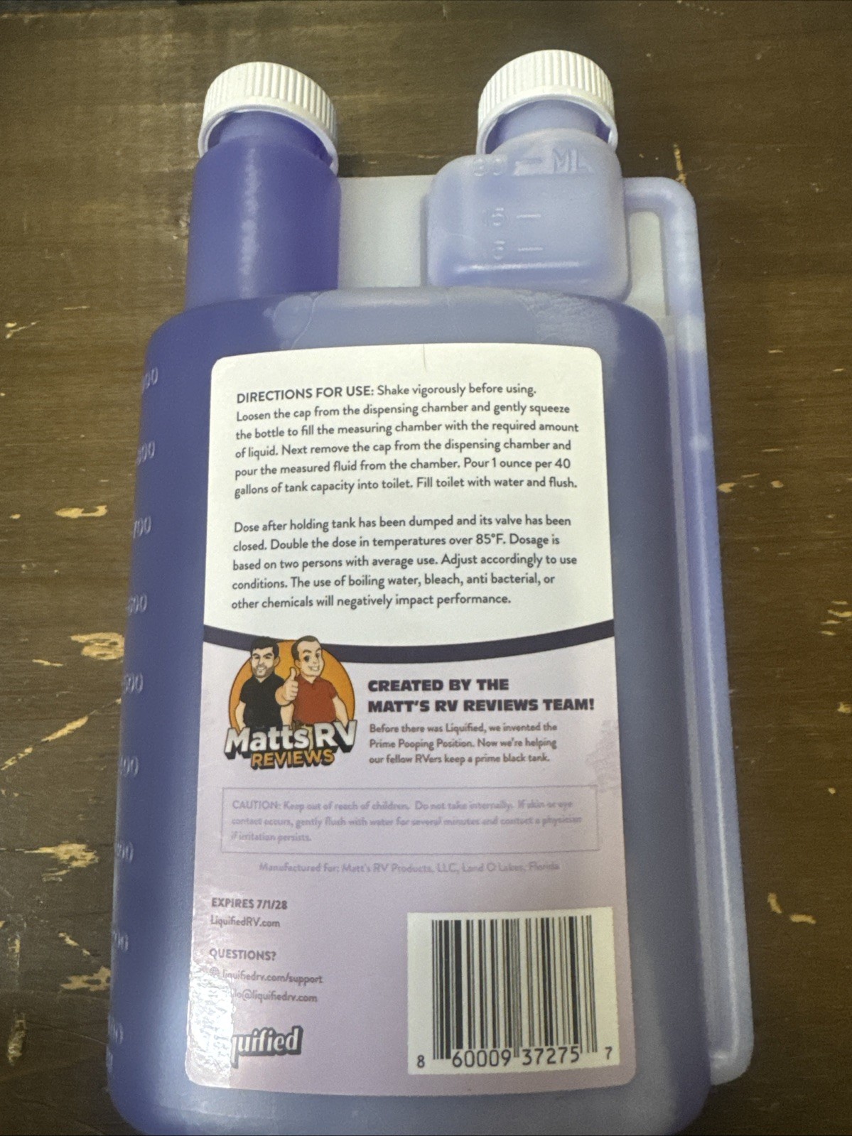 Rv Toilet Treatment – Odor Eliminator – Lavender Scent – Matts RV 32oz