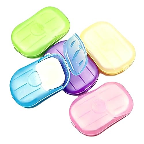 Disposable Soap Sheets Paper 5 Boxes Hand Cleaner Fragrance Mini Soap Paper