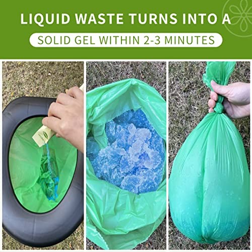 Portable Toilet Powder. Outdoor Toilet. Neutralize Odor/Fast-Acting 25 Count
