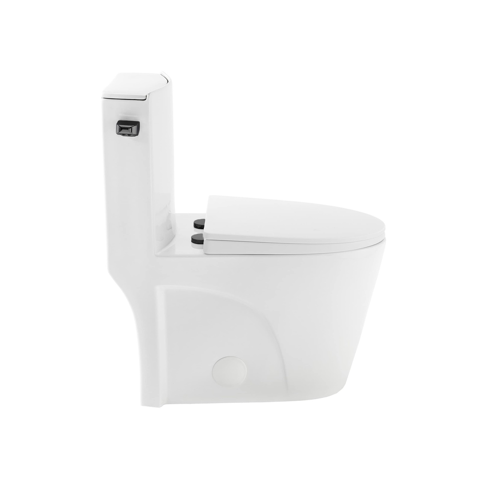 Swiss Madison St. Tropez One Piece Elongated Toilet Side Flush 1.28 gpf with …