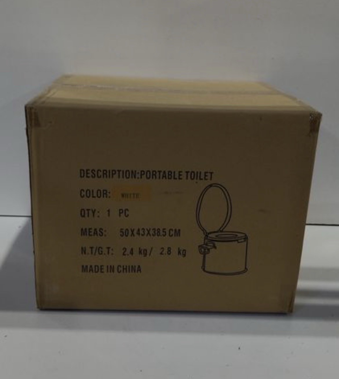 Portable Travel Toilet, with Detachable Inner Bucket and Toilet Paper Holder,