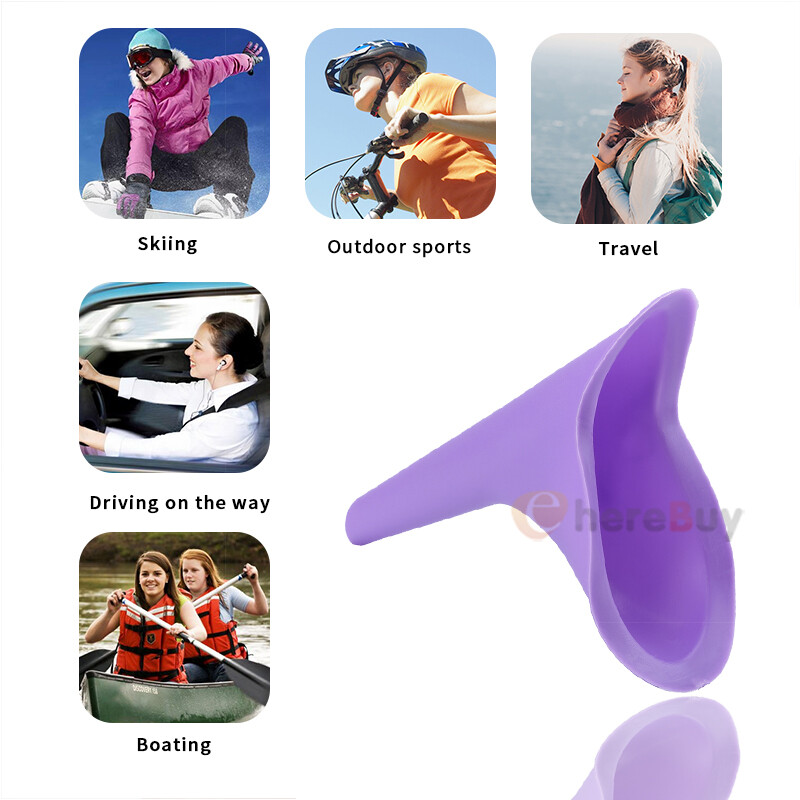 3x Female Urinal Pee Stand Urinoir Femme Girl Outdoor Funnel Women Reusable