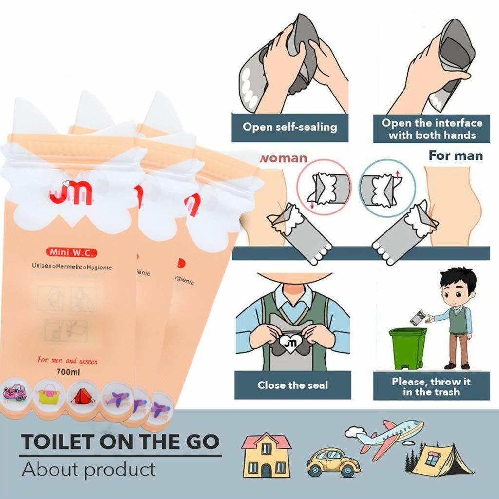 Disposable Urine Bag 4 pcs/Set Unisex Emergency Toilet Pee Vomit Bags Portable