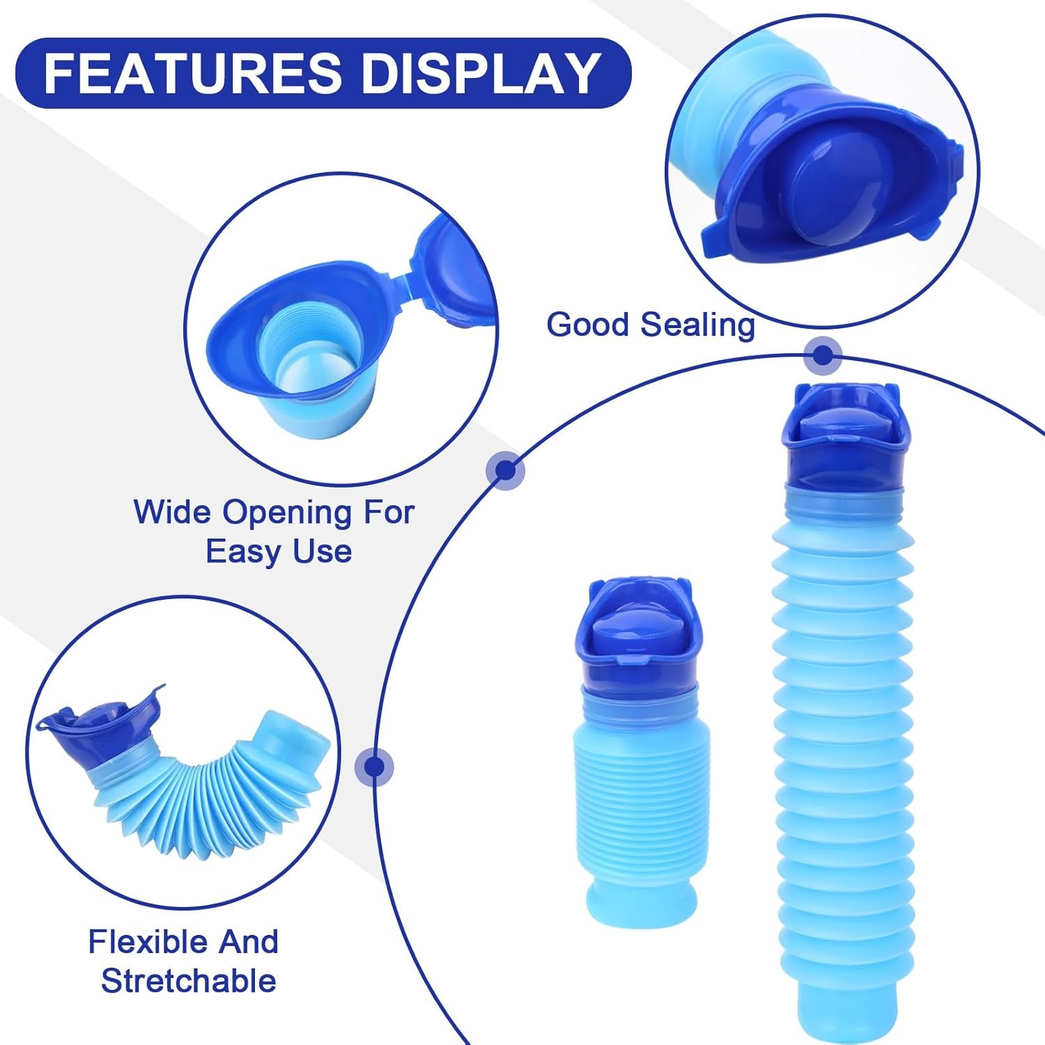 Pee Sport Pee Bottle for Men,Adjustable Emergency Urinal 750ml,Portable and L…