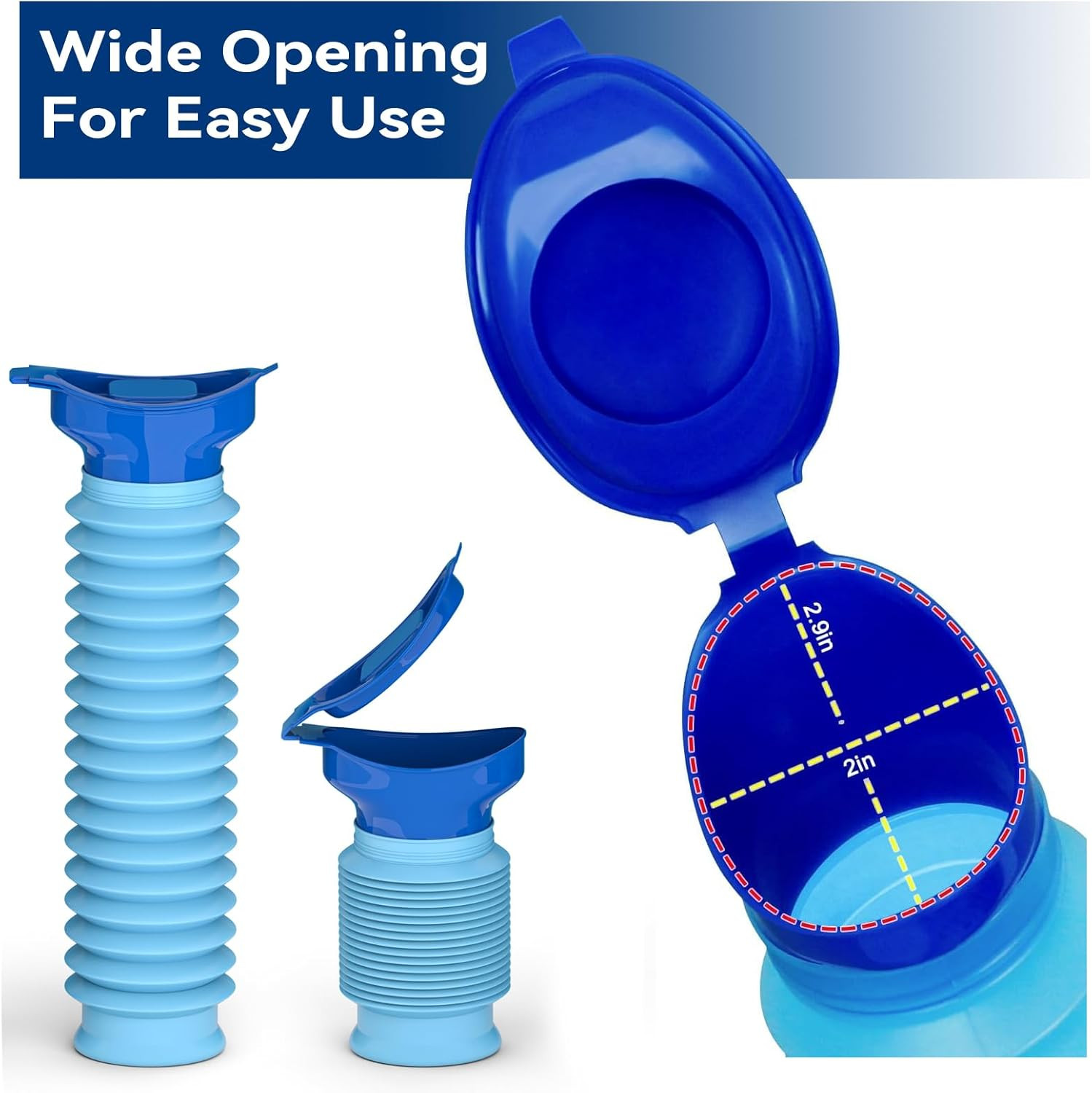 Pee Bottles for Men, Adjustable Emergency Urinal, Car Pee Bottle for Men and Wom