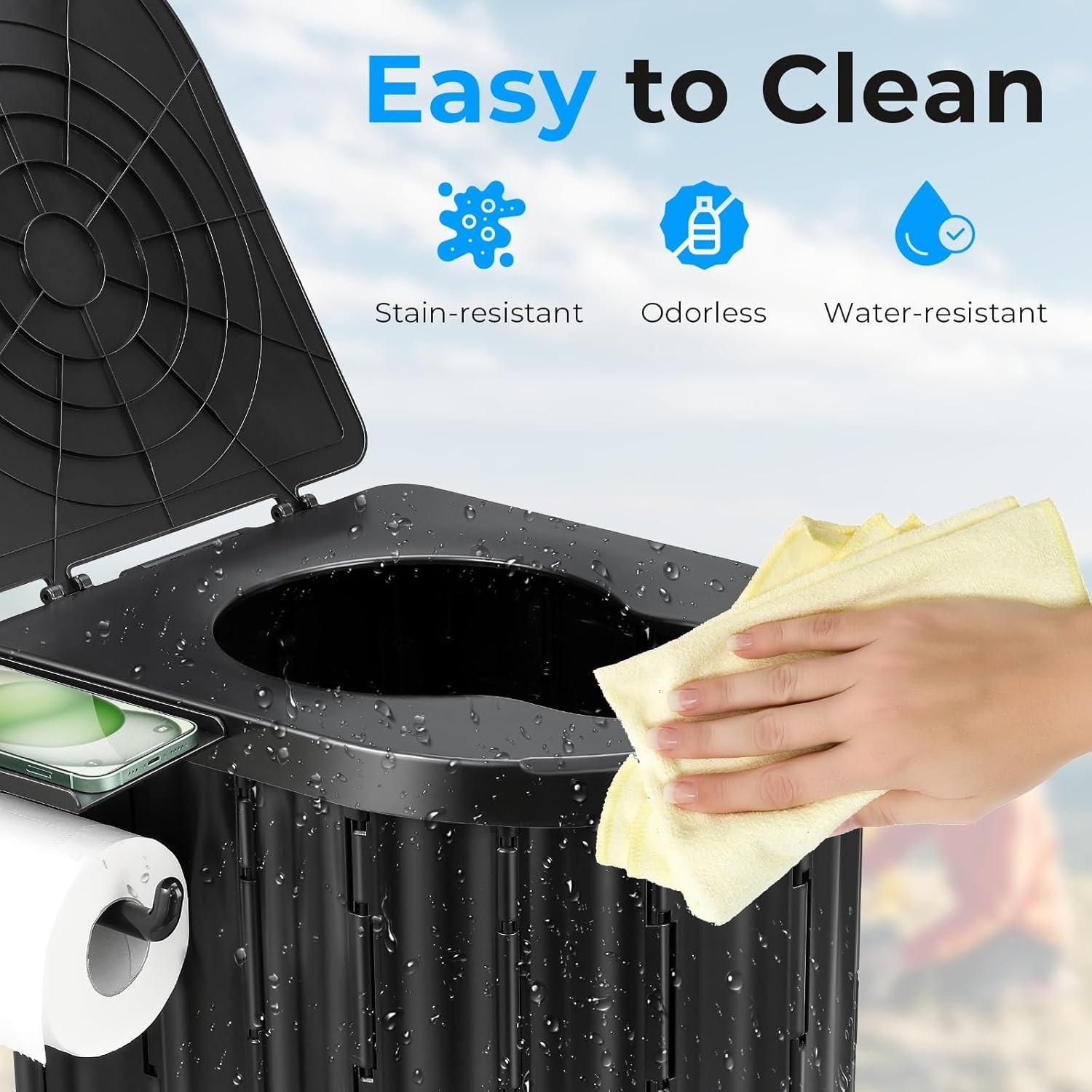 Travel Ready: Lightweight Portable Toilet for Camping, RV, Truck & Beach Use