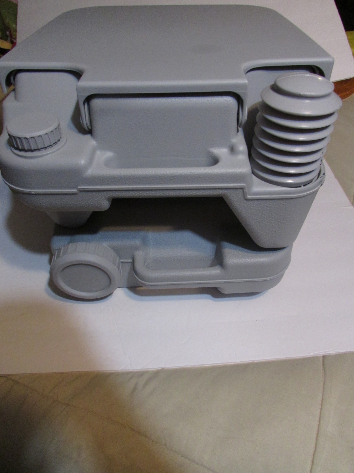 Sandinrayli RV Portable Toilet Light Gray TY91Y0181 Up to 440 lbs Compact Design