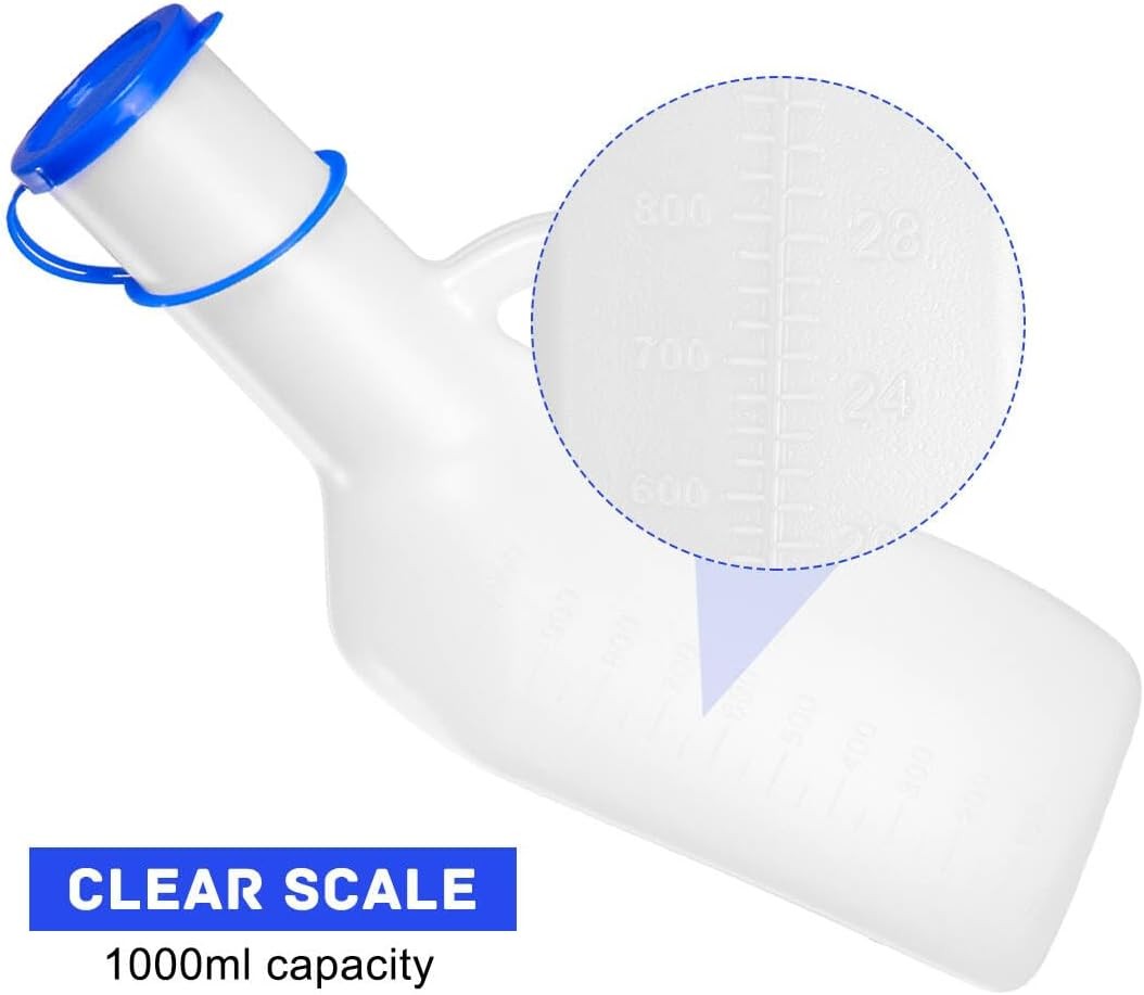 Urinals for Men Portable Urinal Bottle 32oz/1000mL Spilll Proof Travel Pee Bottl