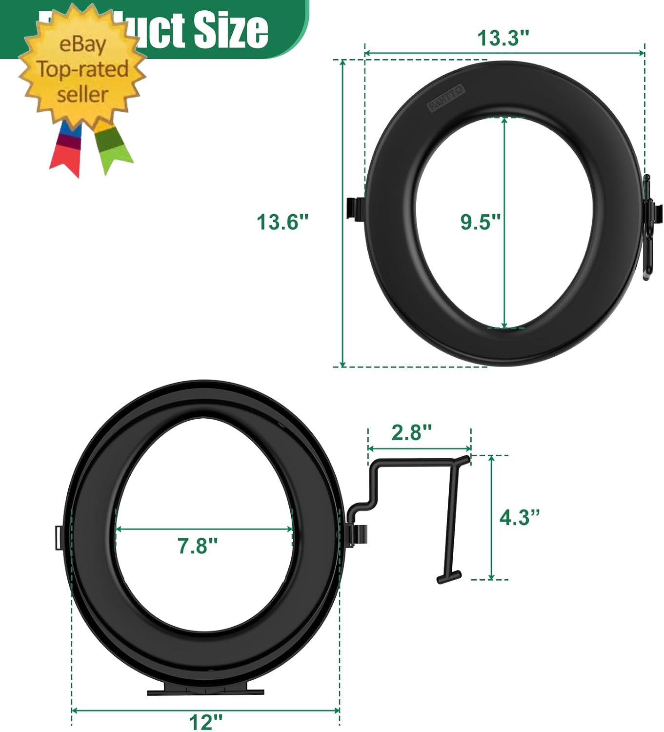 Bucket Toilet Seat, Portable Toilet Seat for 5 Gal Buckets, Camping Toilet Seat,