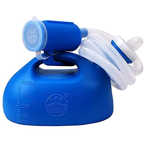 2000ML Men Women Portable Potty 47″ Pee Bottle Tube Hospital Urinal Collector