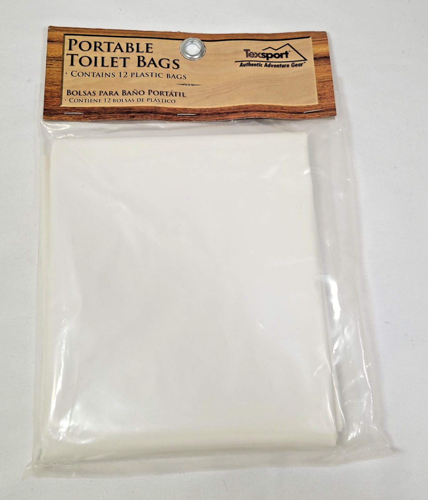 Texsport Portable Toilet Bags, 12 Pack #15120, Plastic Sanitary Camping Outdoors