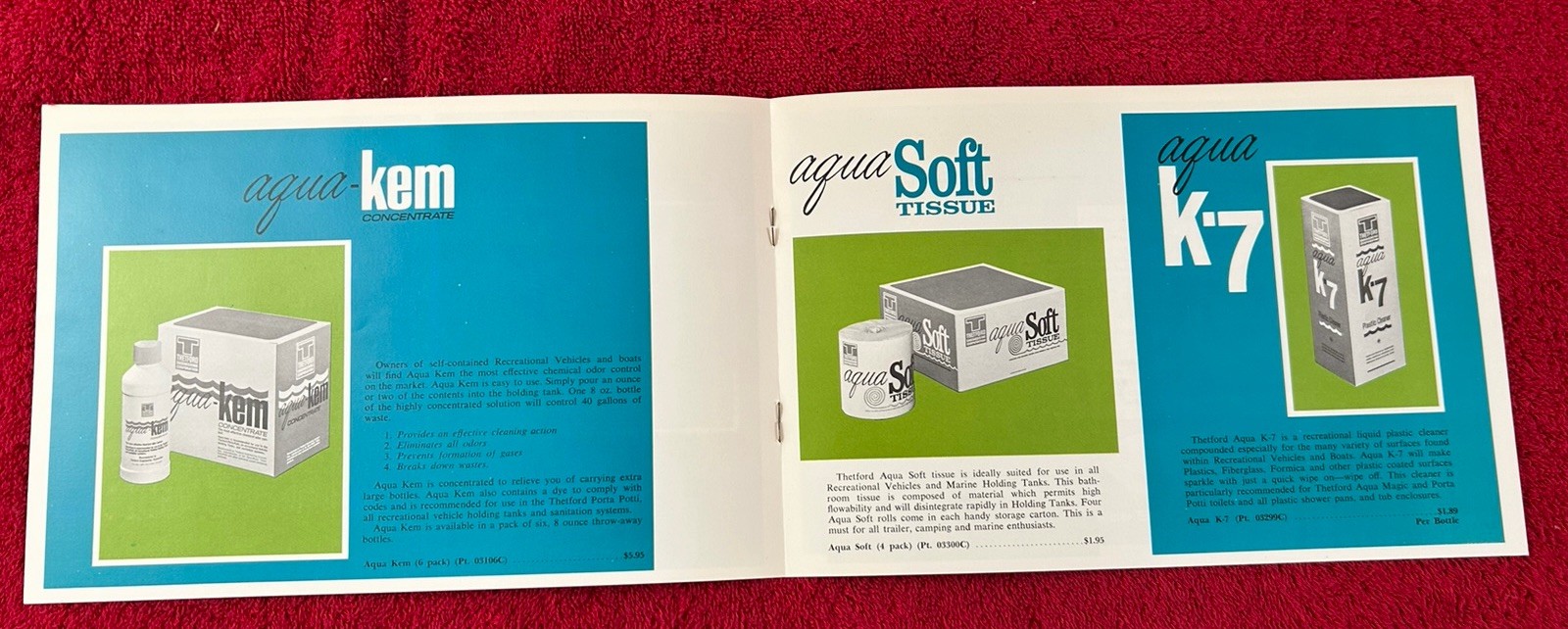 1969 Thetford Catalog Porta-Potti, Campers, Trailers, Motorhomes Ann Arbor MI
