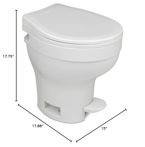Thetford Aqua Magic VI RV Toilet Standard White Foot Flush Space Saving Design