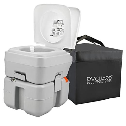 Portable Toilet, Camping Portable Toilet for Adults, 5.3 Gallon Waste Tank