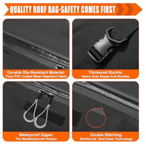 15 Cubic feet Soft Waterproof Rooftop Carrier Bag – Rooftop Carrier