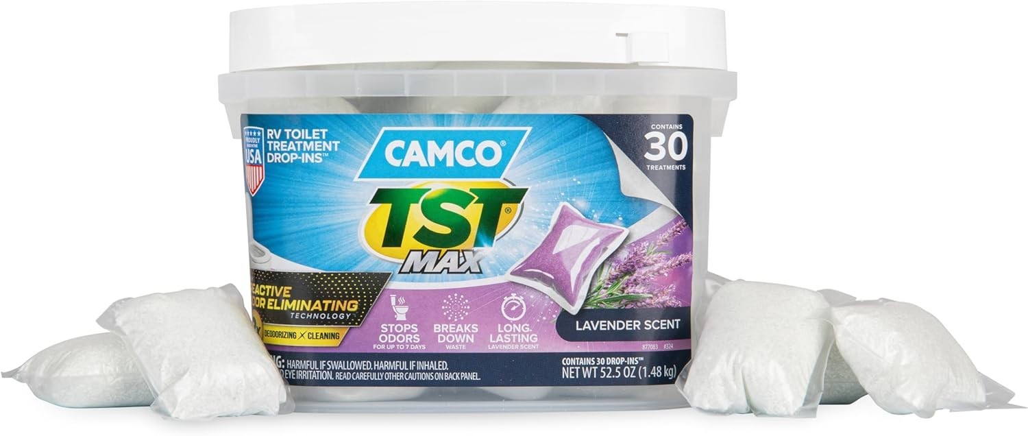 TST MAX RV Toilet Treatment Drop-INs – Lavender Scent – 30-pack