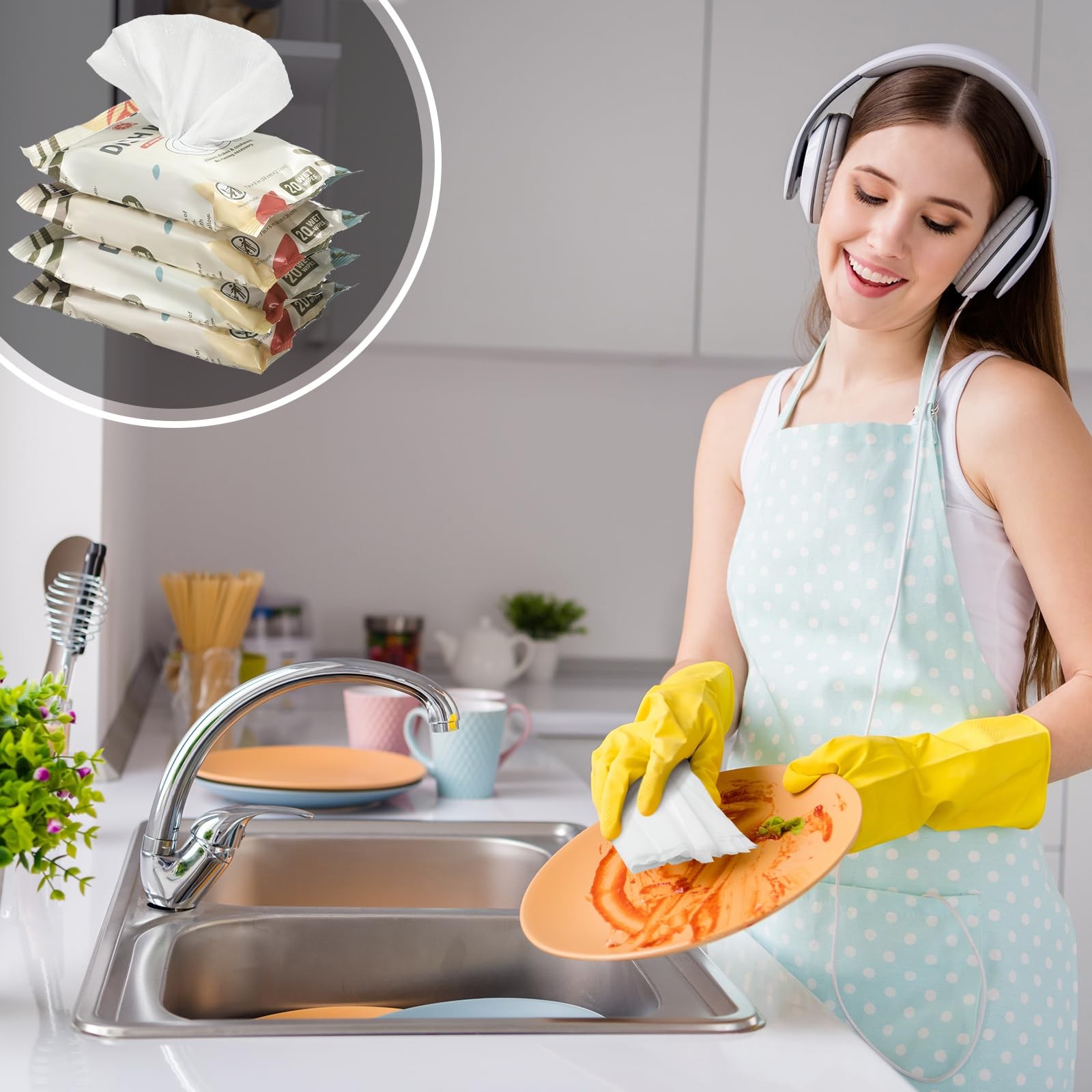Threlaco 3/7 Pack Camping Dish Travel Dish Soap Cruise Cleaning Essentials 60…