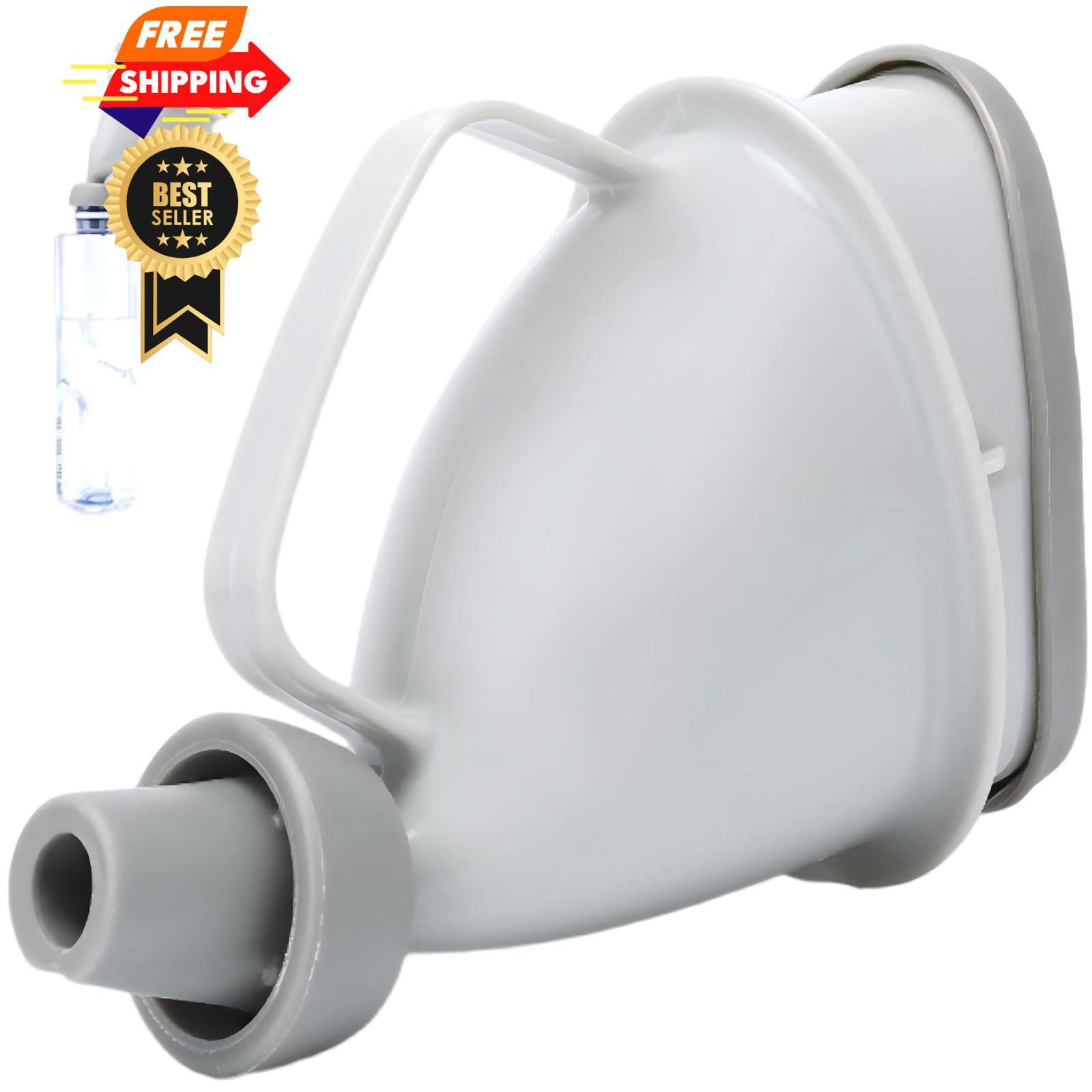 KINTEGOOD Portable Urination Device, Unisex Travel Emergency Large, Gray