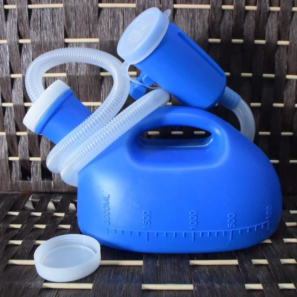 Men’s 2000ml Urinal with Tube Durable Plastic and Easy to Clean for Hospital Use