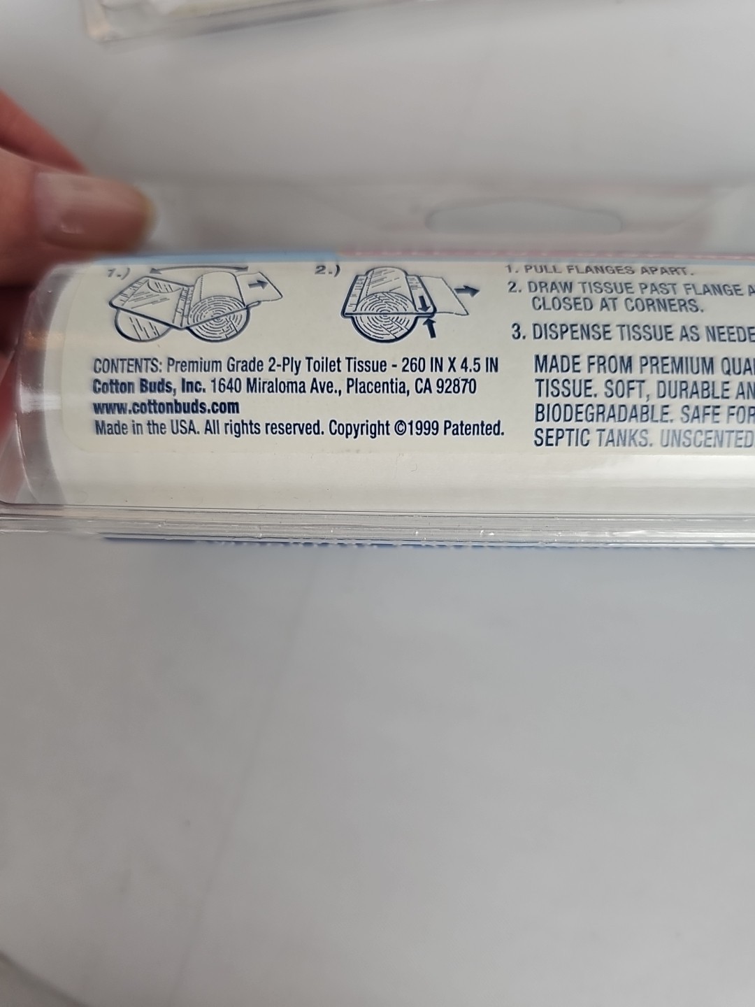 Vtg Charmin To Go Toilet Paper + 2 Vtg Cottonbud Campers Travel Tissue