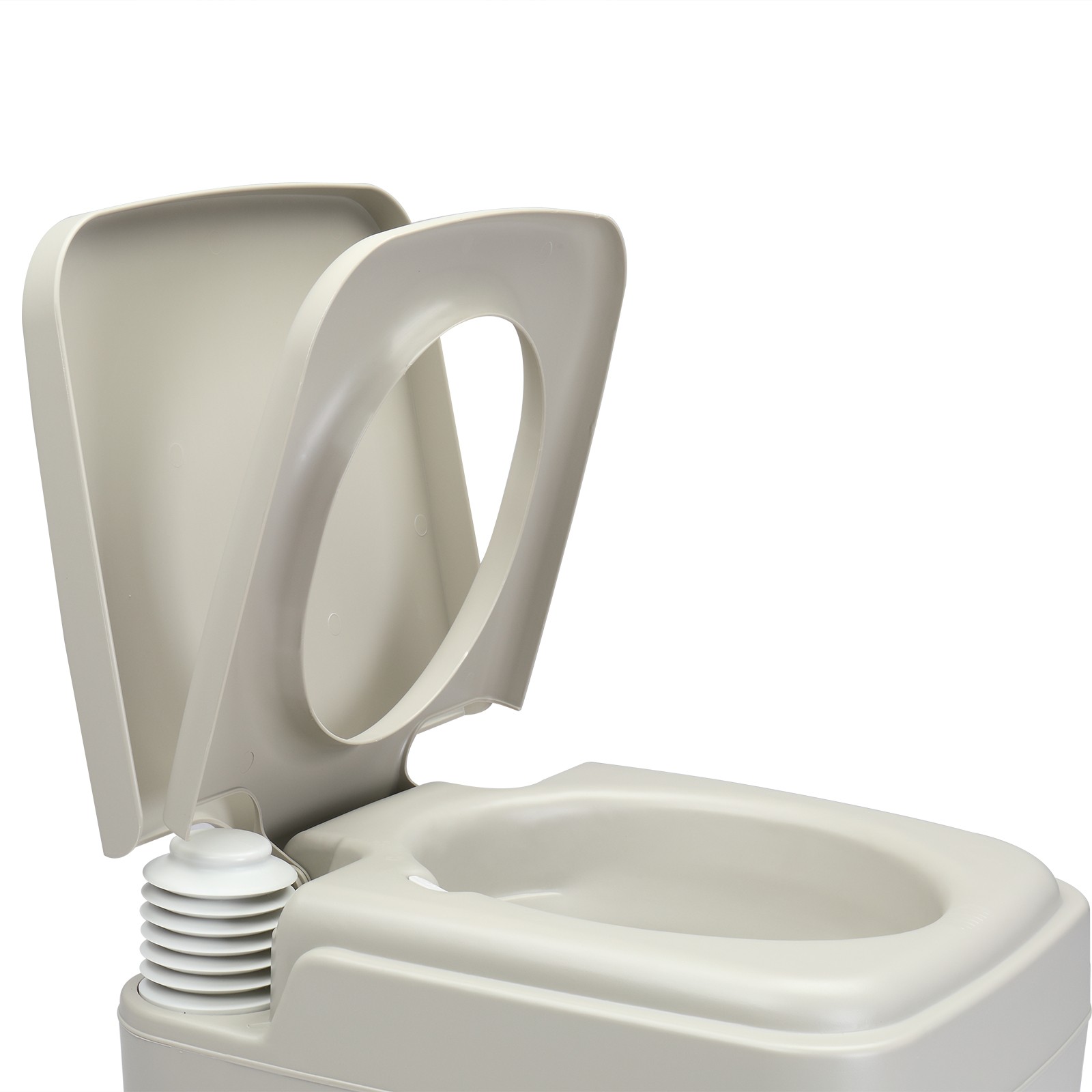 2.6 Gallon 10L Portable Toilet Commode Camping Outdoor/Indoor Toilet Flush Potty