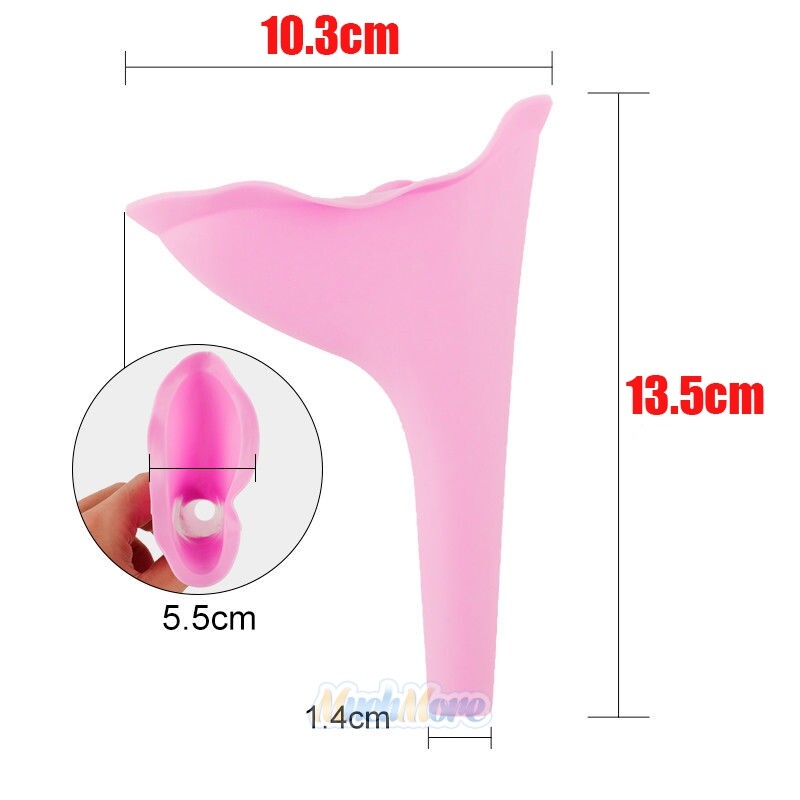 3xReusable Silicone Portable Urinal Women Female Travel Camping Stand Pee Device