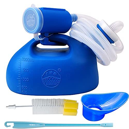 2000ML Men Women Portable Potty 47″ Pee Bottle Tube Hospital Urinal Collector