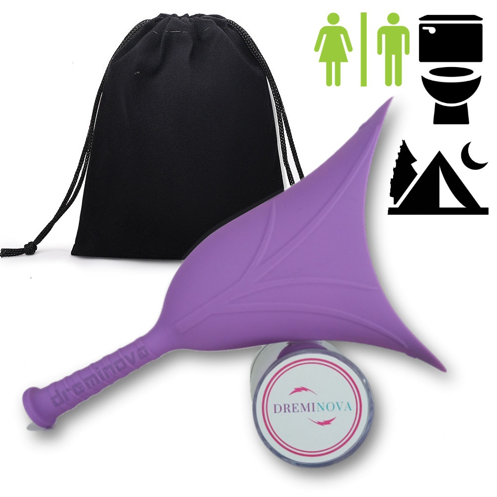 REUSABLE FEMALE PEE URINAL FUNNEL WOMEN CAMPING OUTDOOR URINATION DEVICE