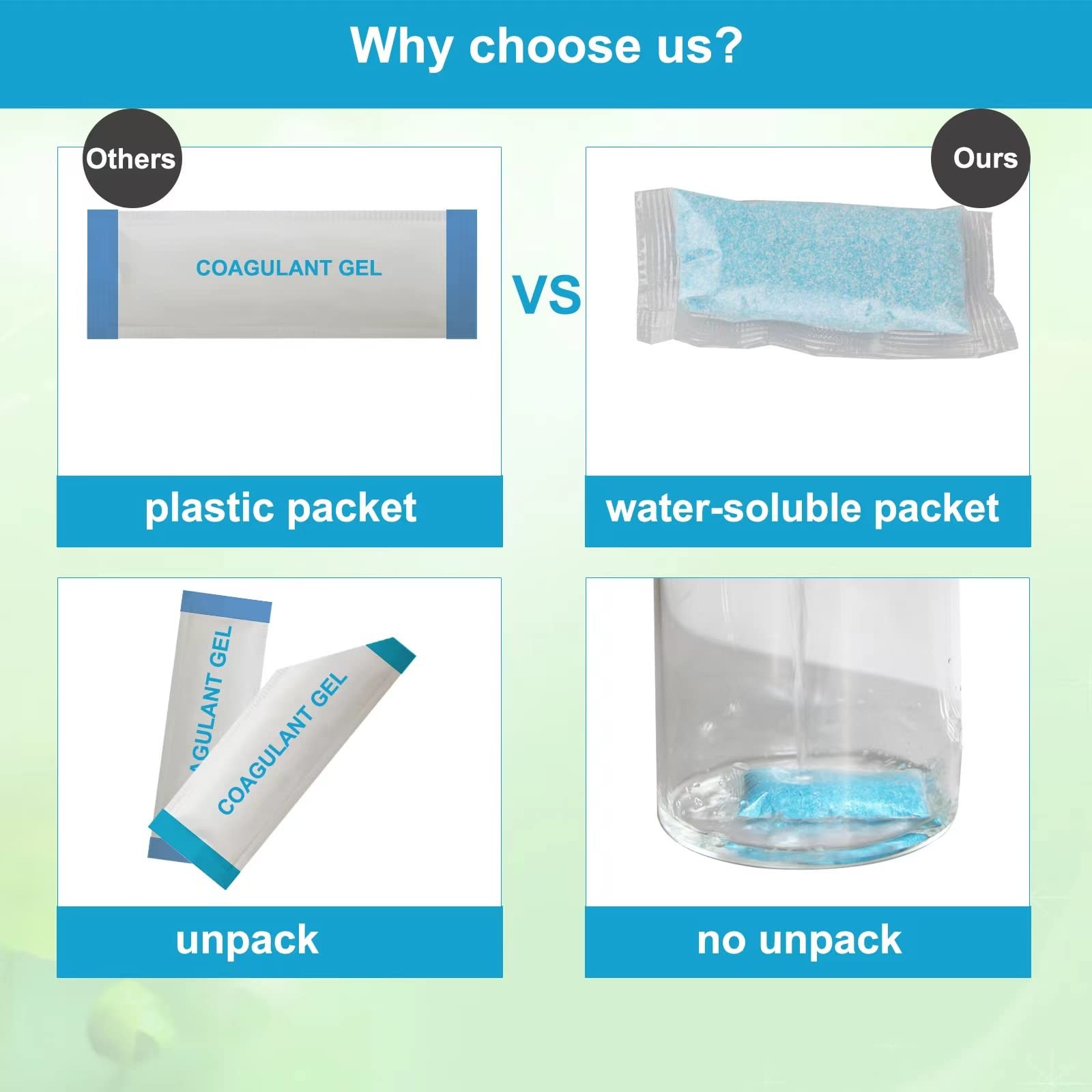 ZXMOBY Self-Dissolving Poo Absorbent for Urine Super 25, blue