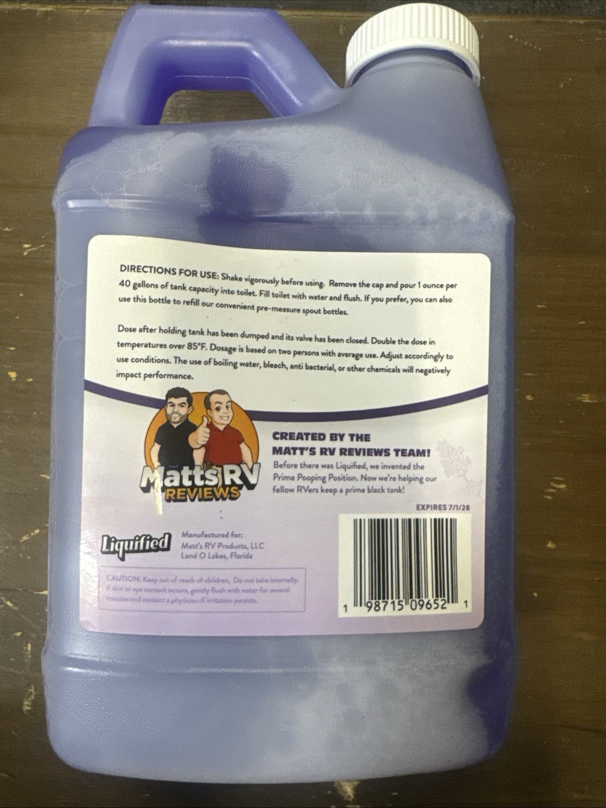 Black Holding Tank Digester – Odor Eliminator – Lavender Scent – 64oz