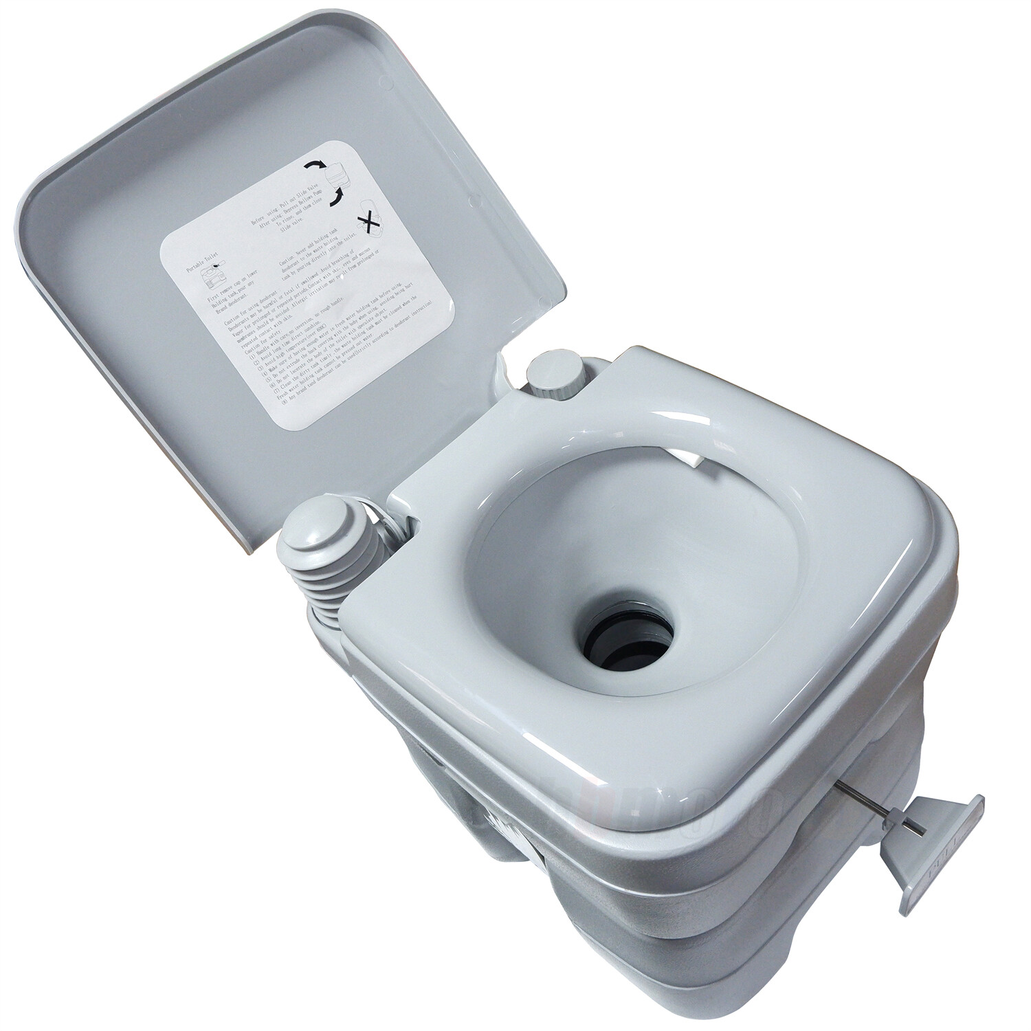 H:42 L:41 W:35 CM Temporary Toilet For Outdoor Touring Car Tent Small Room GRAY