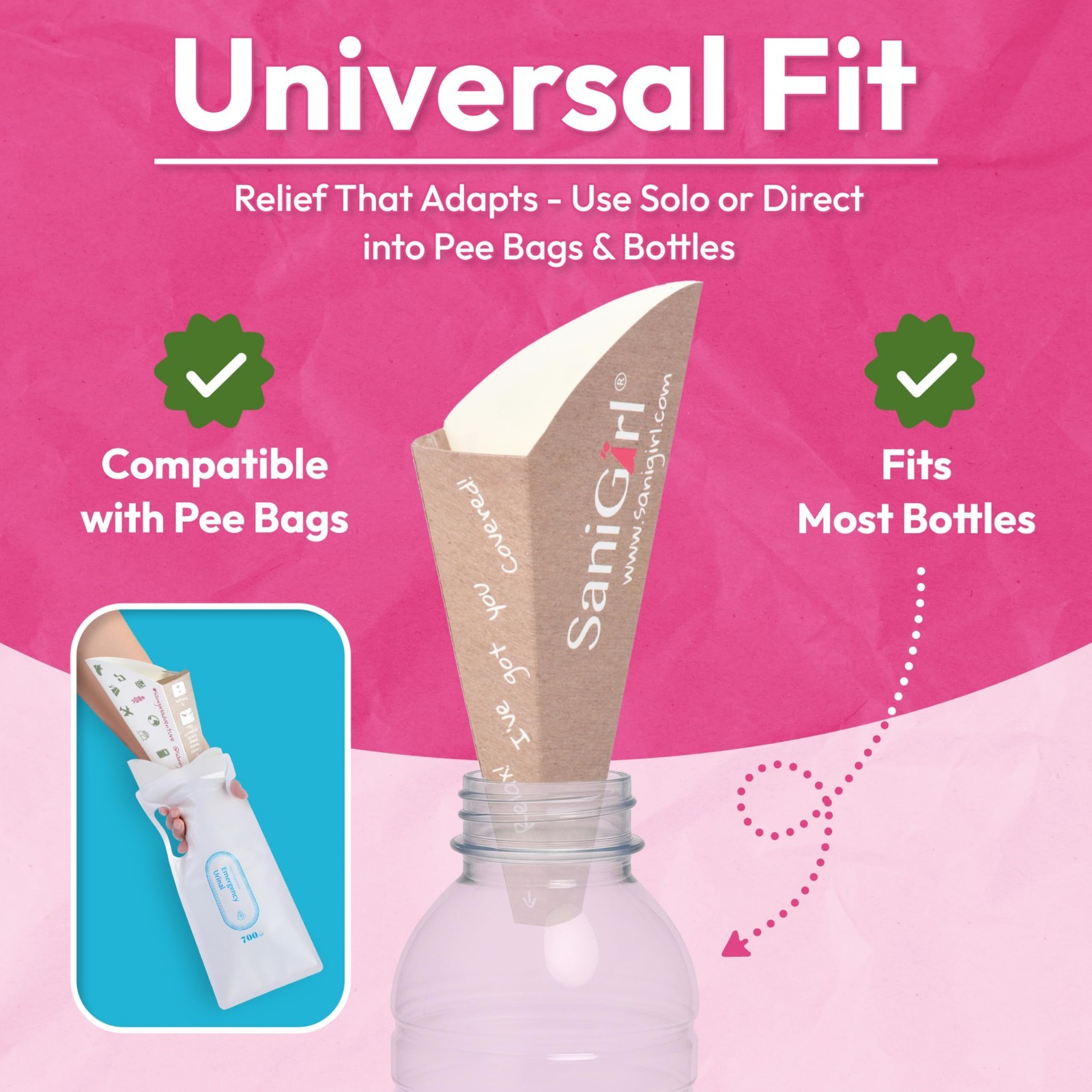 Disposable Pee Funnel for Women – 20 CT Leak-Proof Female Urinal for Travel, Cam