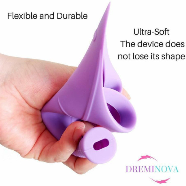 REUSABLE FEMALE PEE URINAL FUNNEL WOMEN CAMPING OUTDOOR URINATION DEVICE