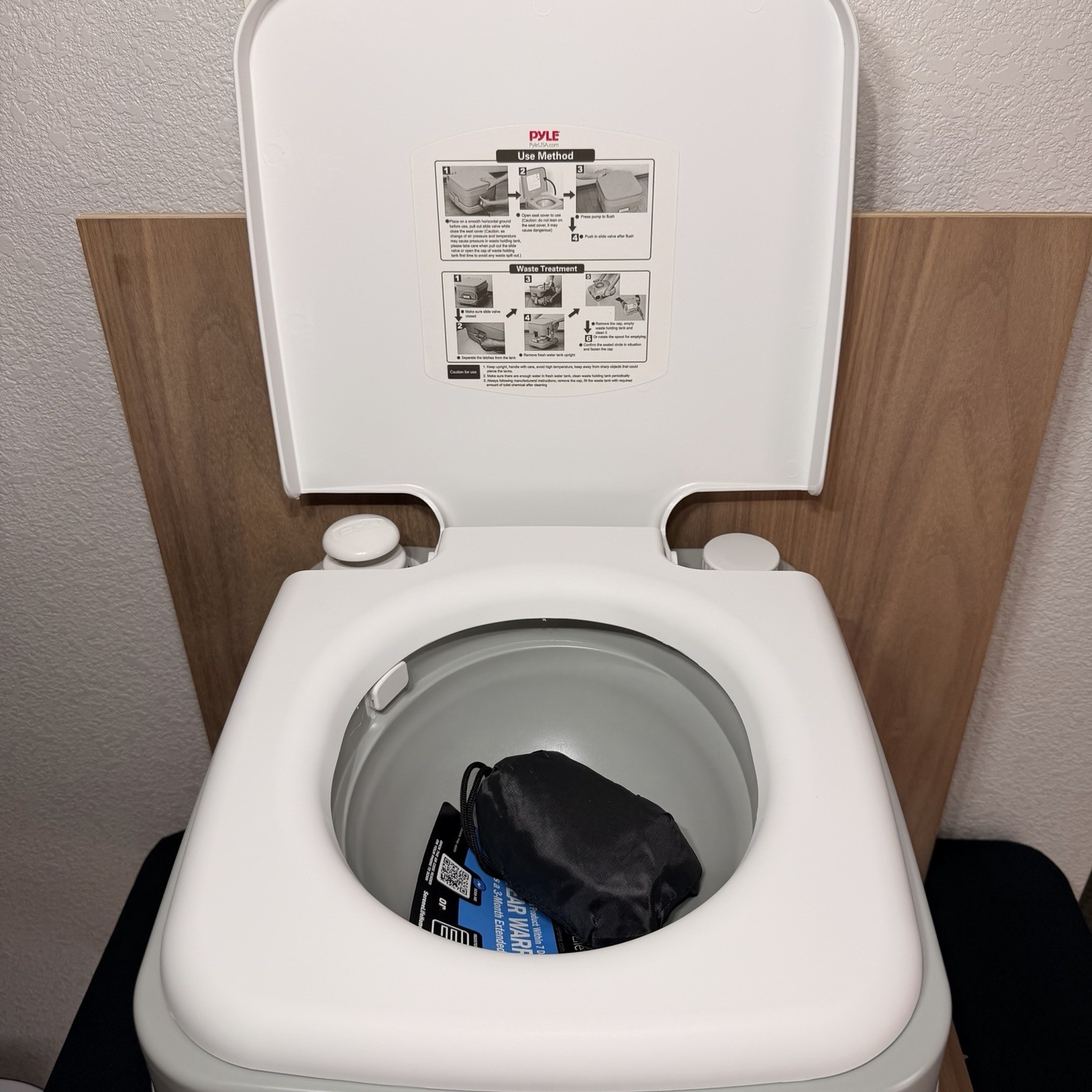 SereneLife SLCATL320 Portable Camping Toilet – Open Box, New
