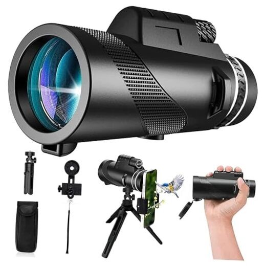 Monocular-Telescope 80×100 High Powered Monoculars High Definition for Black